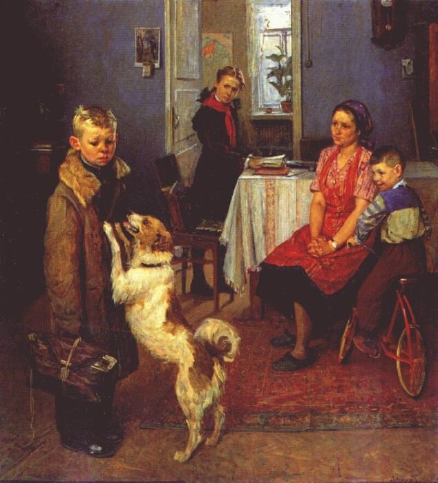 «Опять двойка», картина Ф. Решетникова.