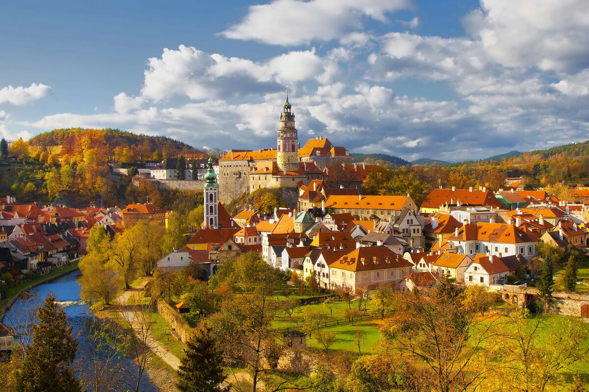 Гармония природы и архитектуры, красота, сказочная Чехия, фото с сайта lookw.ru