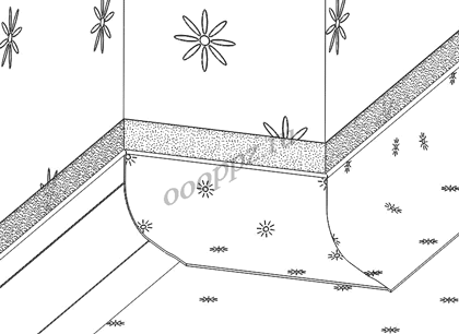 Коннелюрный плинтус монтаж