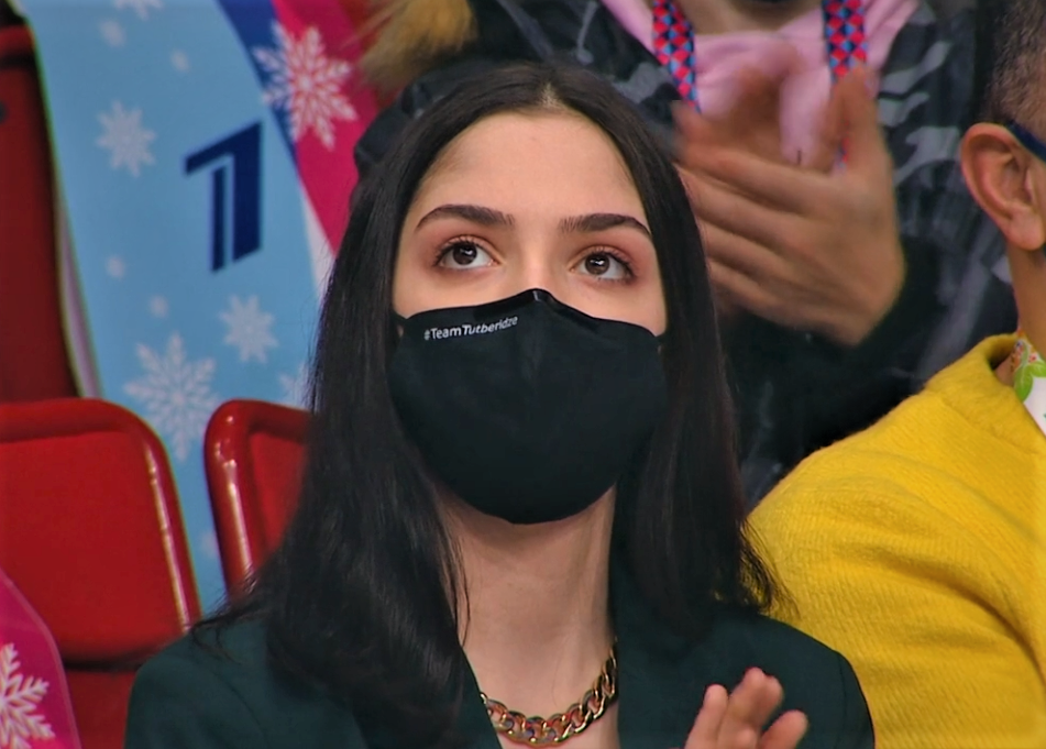 Евгения Медведева. Источник: трансляция "Первого канала".