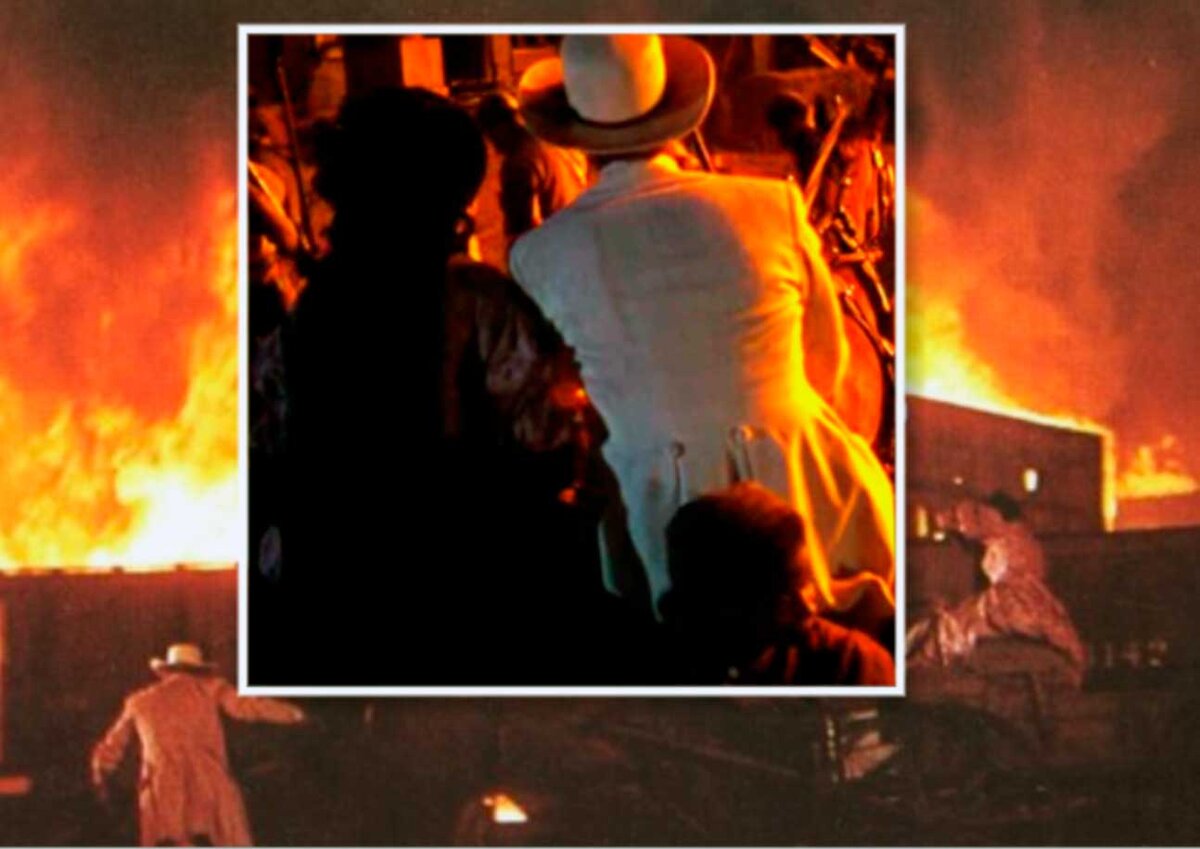 Скарлетт и Ретт бегут из Атланты // кадры из «Унесенных ветром»