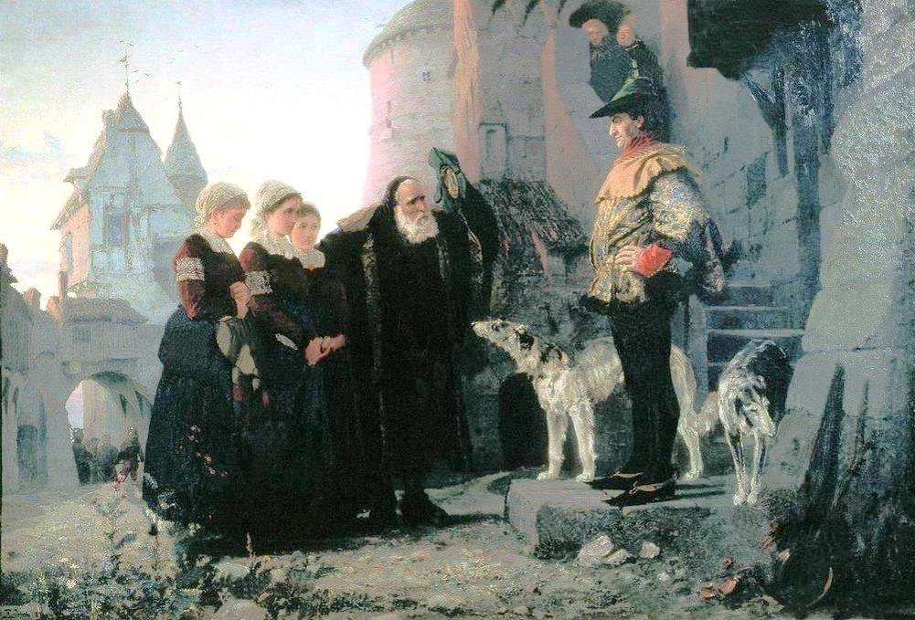 Право господина. Картина В.Поленова