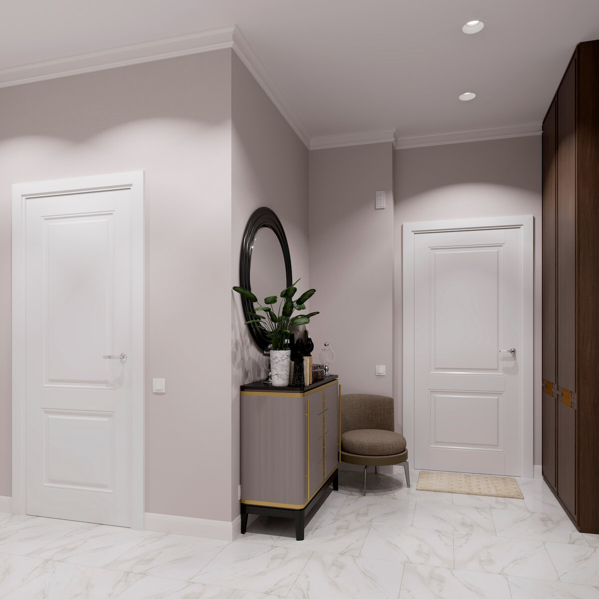 Чистовая отделка квартиры в классическом стиле, fsk.ru