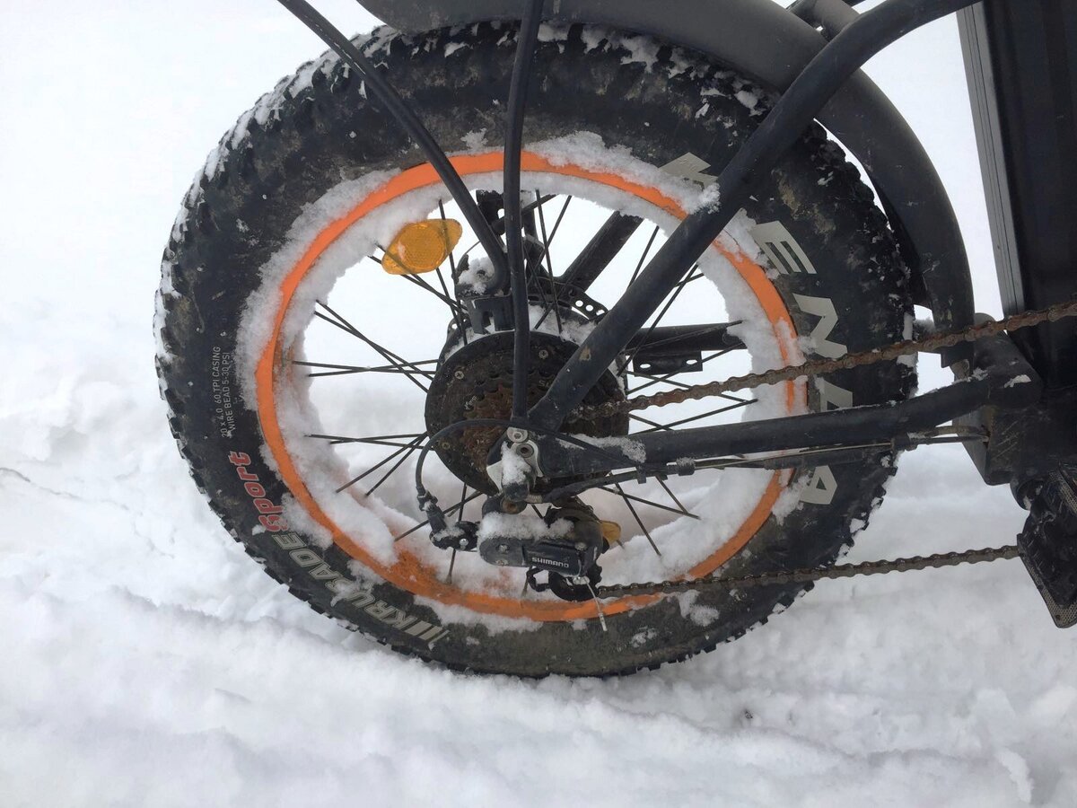 Электрофэт Cyiberbike. Колесо диаметр 20 дюймов. Ширина 4 дюйма. Мощность 500ВТ. Мотор - редуктор.