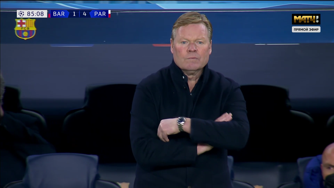 17.02.2021. Рональд Куман. Скриншот из трансляции Матч ТВ