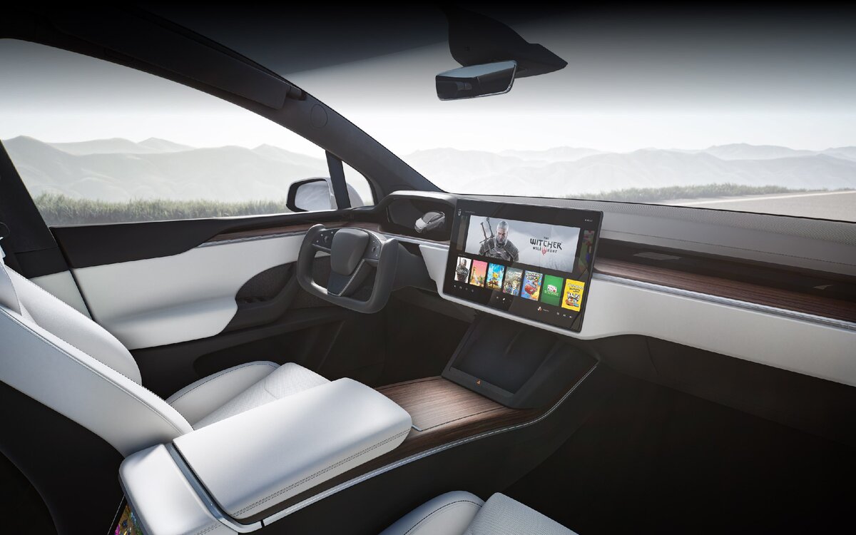 Салон Tesla Model X - фото с официального сайта.