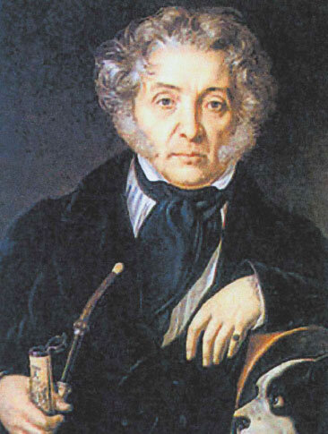 Фёдор Толстой в преклонных годах. Художник Филипп Рейхель, 1846 г.