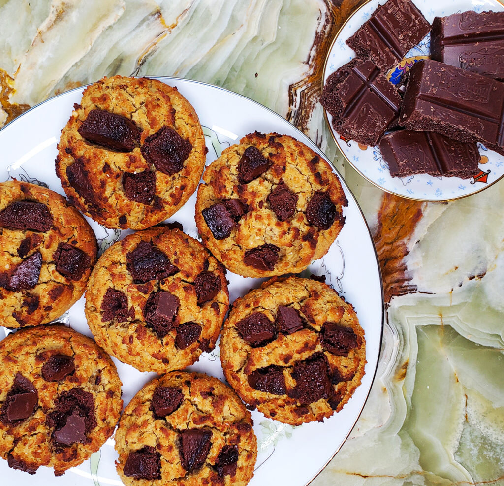 Шоколадное кето-печенье