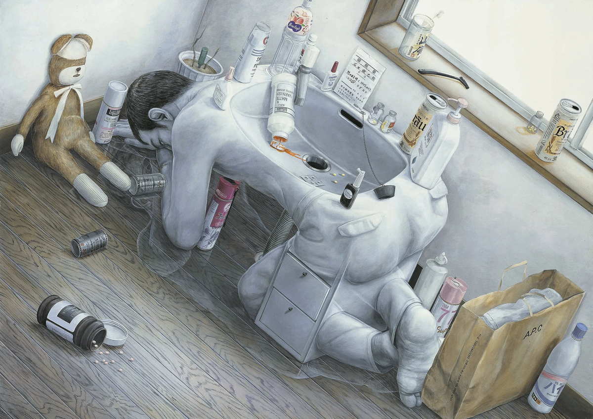 Японский художник Тацуя Ишида 