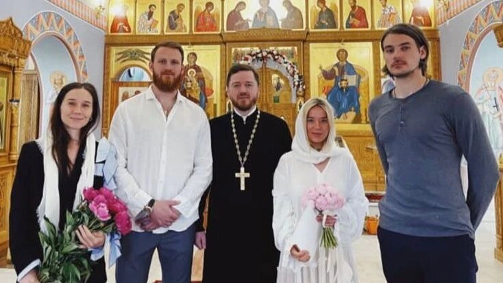 Пара обвенчалась в небольшом храме. Фото: соцсети Марии Гончар