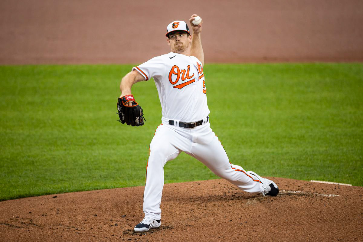 Питчер "Baltimore Orioles" Bruce Zimmermann