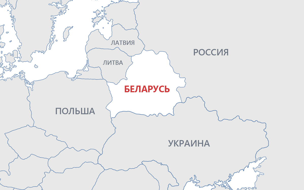 Карта стран беларусь