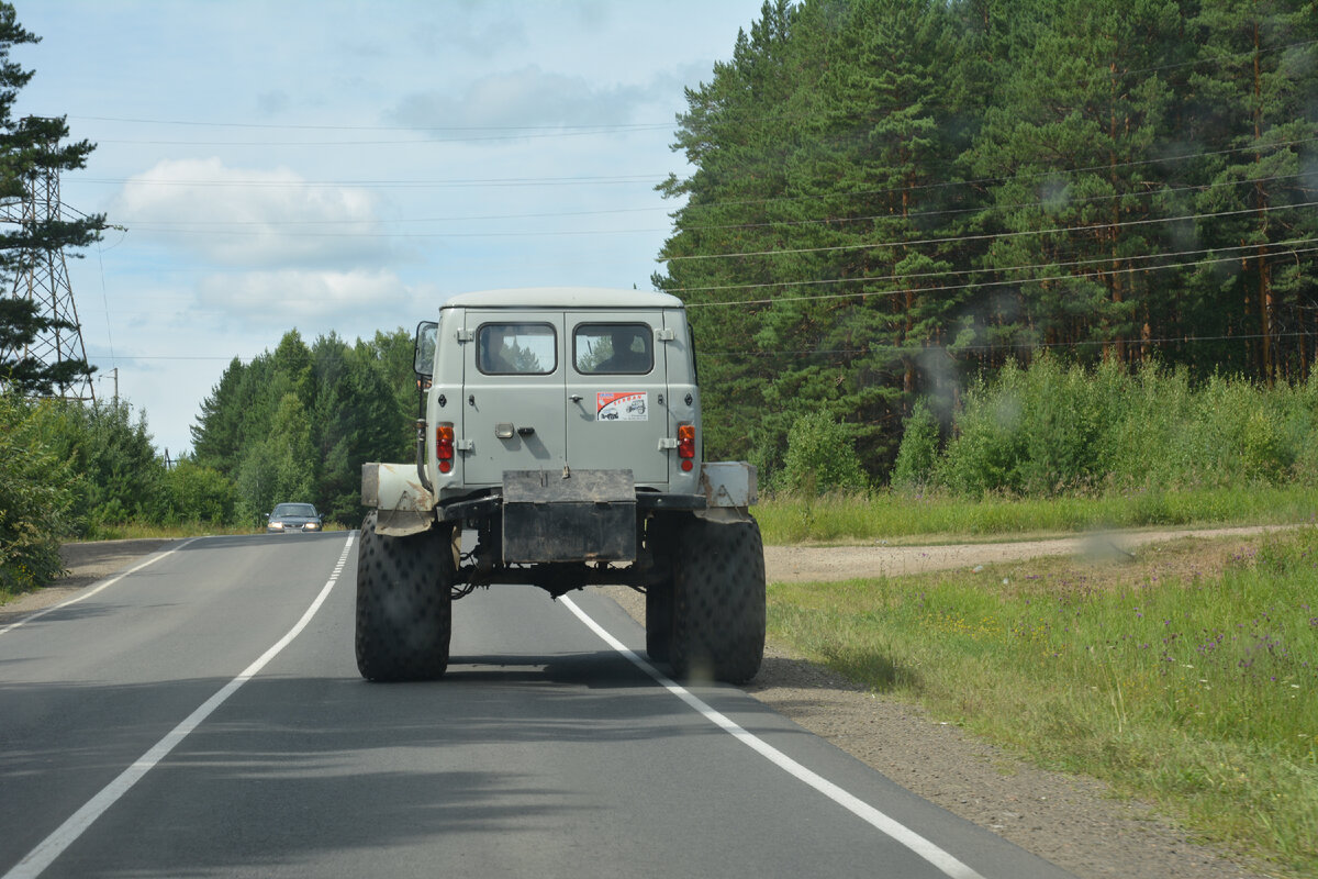 Болотоход на базе буханки под Тайшетом. 