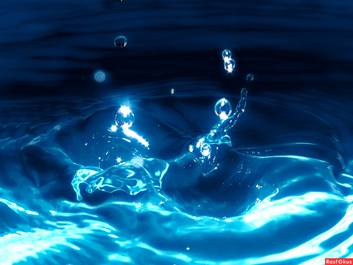 Кадр всплеска воды