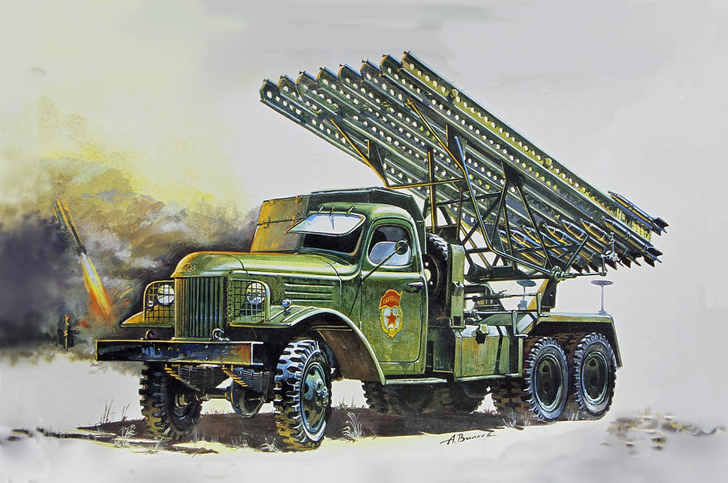 БМ-13-16 на базе ЗиС-151.