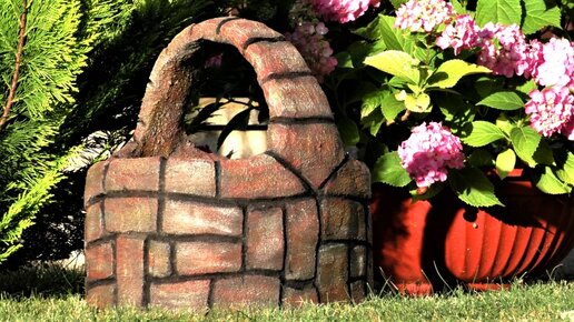 Идеи для сада Оригинальное кашпо своими руками / DIY garden crafts