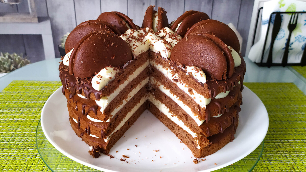 Сметанный шоколадный торт - пошаговый рецепт с фото на malino-v.ru