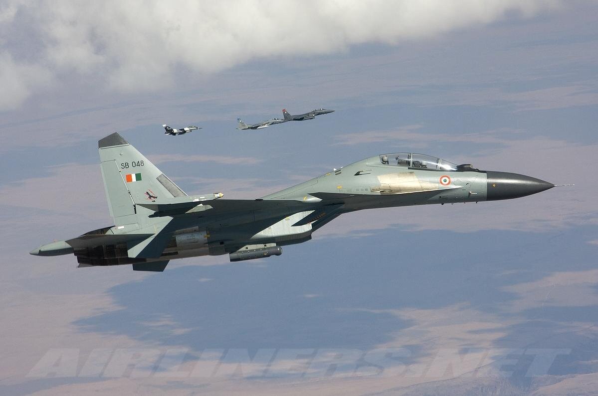 Многоцелевой истребитель Су-30 МКИ ВВС Индии. Фото из открытых источников.