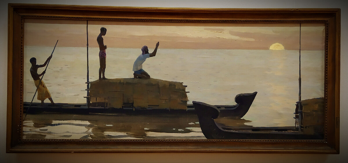 А.Д. Шмаринов, Индия. Вечерняя молитва, 1957 г.(холст, масло)