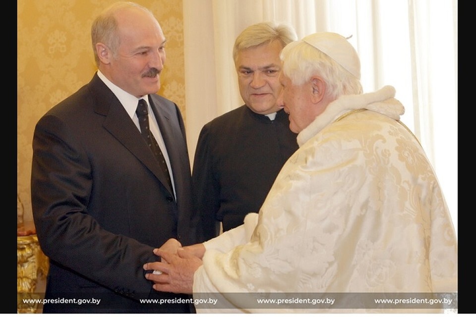     Лукашенко и Папа Римский Бенедикт XVI встречались в 2009 году. Фото: архив president.gov.by