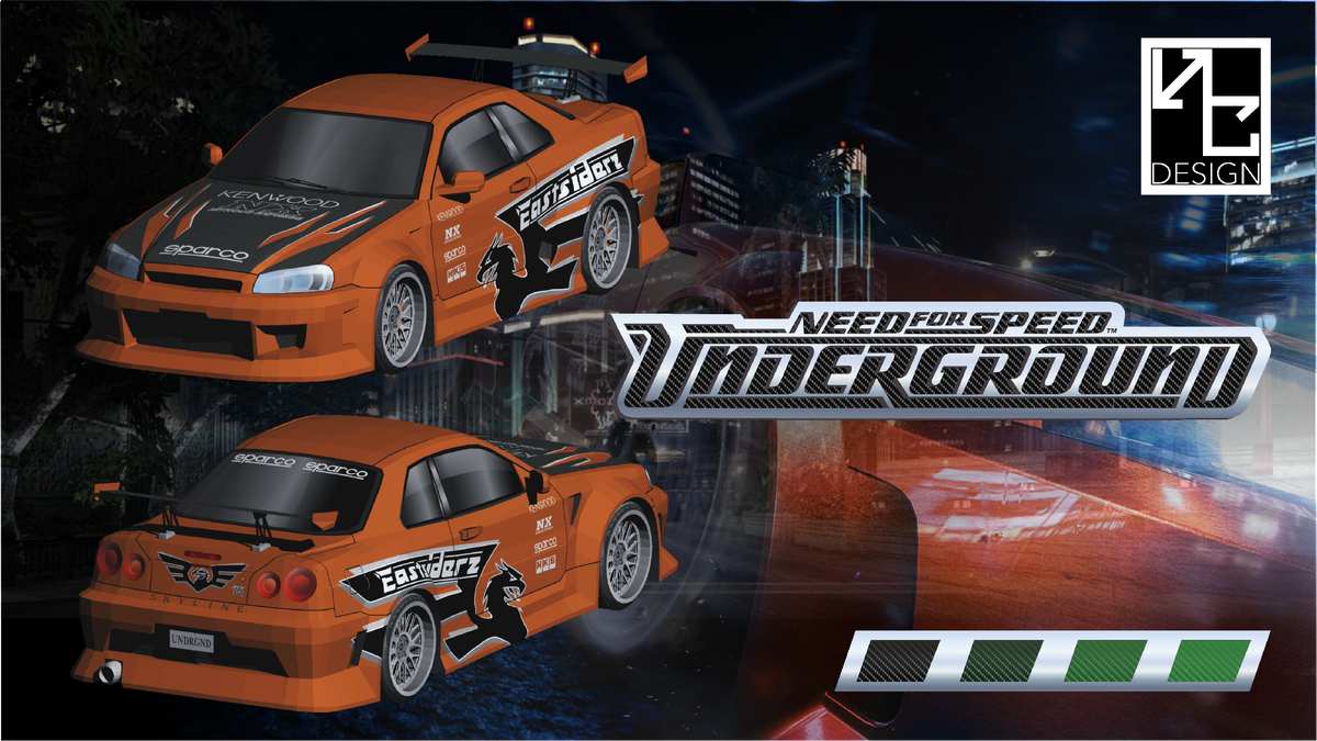 Need for Speed Underground Nissan Skyline R34 Eddie | SeyforeGPapercraft |  Дзен