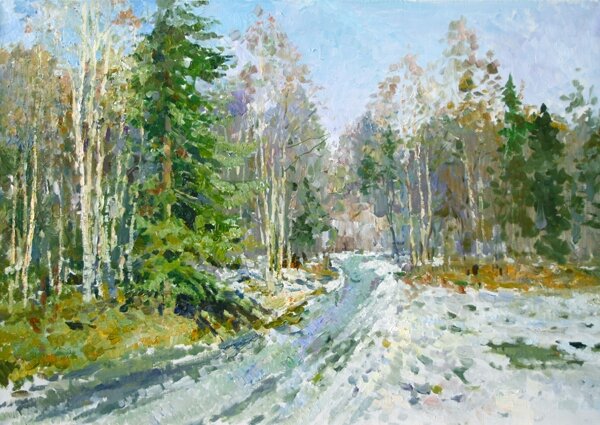 Людмила Баландина "Весенний день". Источник: https://balandinaart.com/galereya/