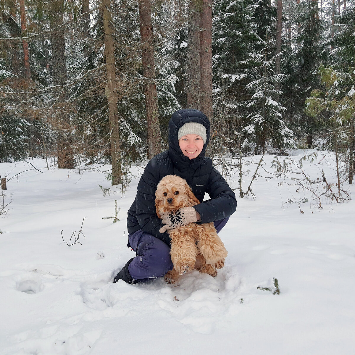 Отловила в лесу