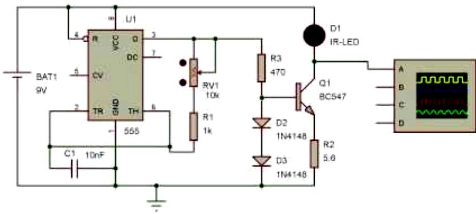 4-Схема схемы переключателя беспроводного дистанционного управления, сделанная SH - Knowledge