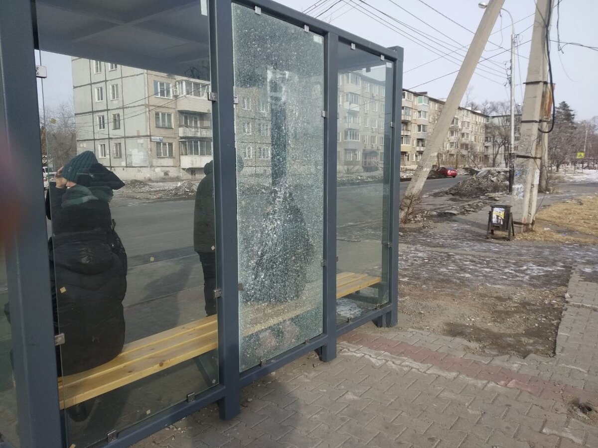 Остановка "Индустриальный посёлок". Фото автора