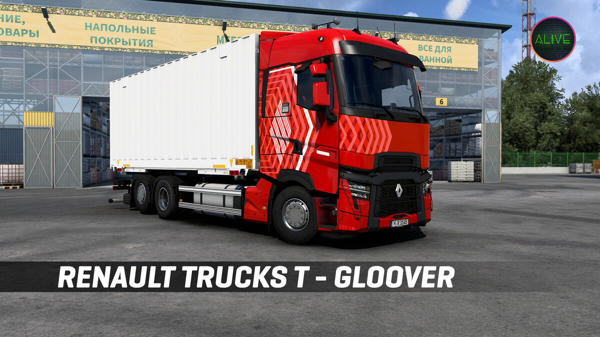 Renault Trucks T (Gloover) - Обзор мода для #ETS2 1.46 | TheAlive55 | Дзен