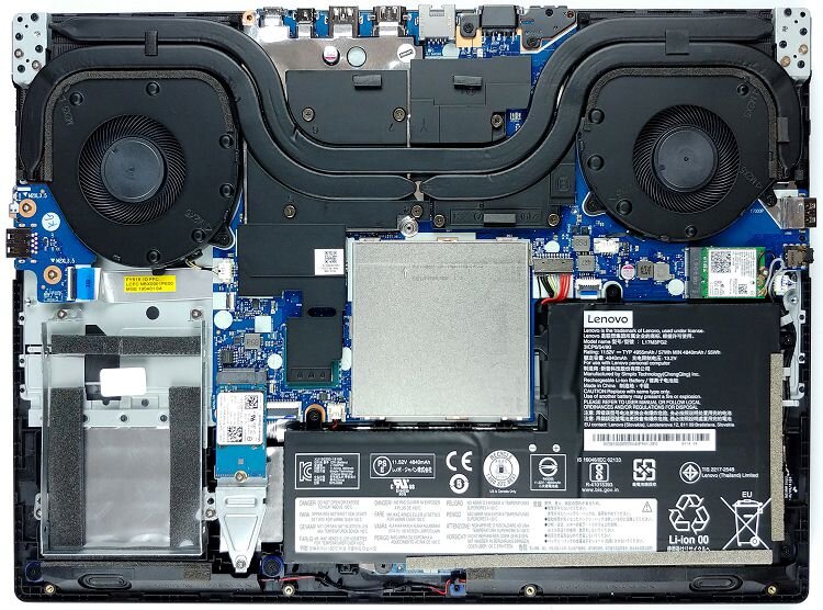 Пример нормальной системы охлаждения в игровой серии ноутбуков Lenovo Legion Y540