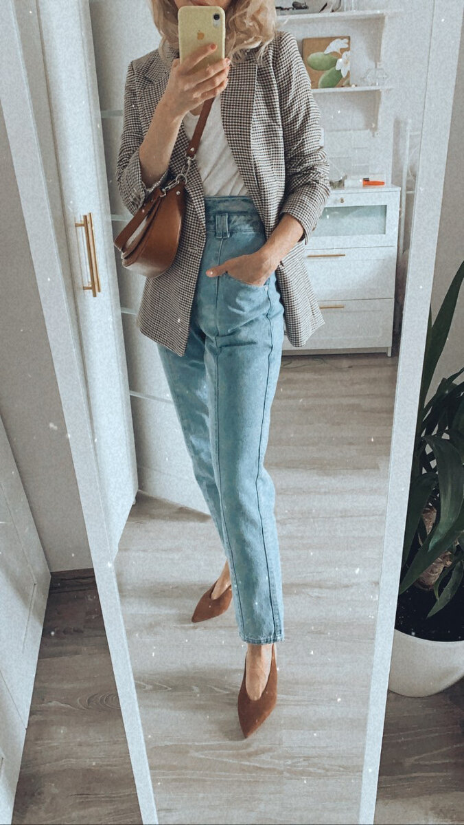 Джинсы Love Republic, пиджак и лодочки H&M Premium Quality.