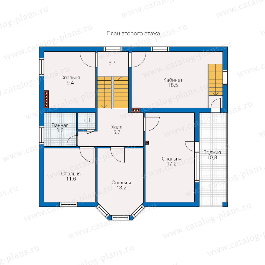 40-51GL - Проект небольшого двухэтажного дома 184м² с чердаком | Проекты  Коттеджей | Дзен