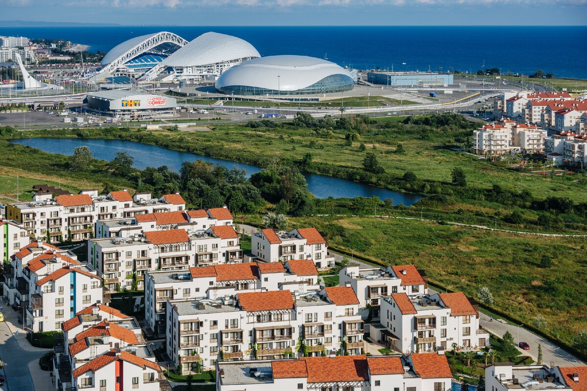 Сочи. Имеретинская бухта. Парковый квартал.