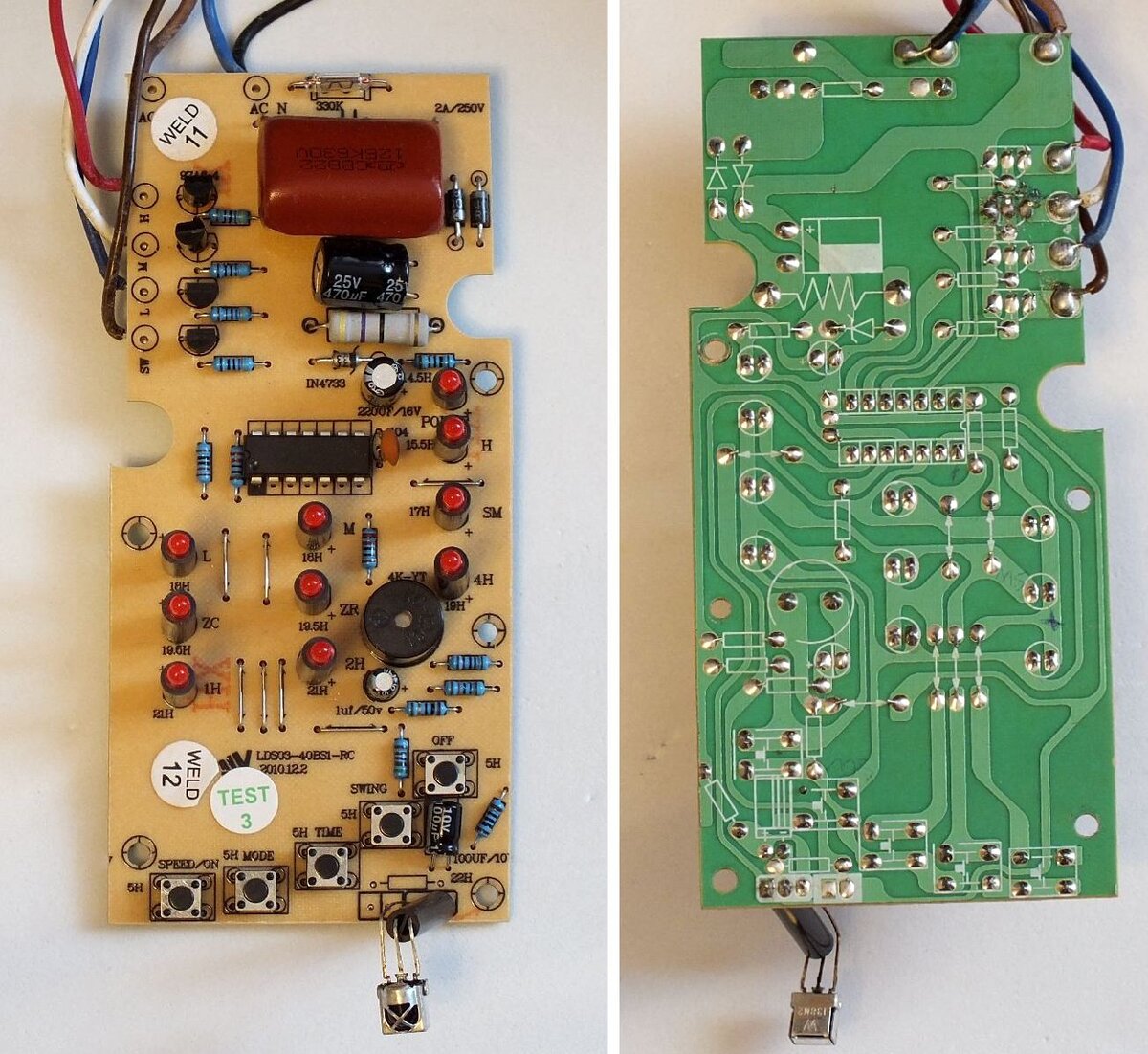 Управляющая плата  LDS03-40BS1-RS вентилятора Bimatek SF302 