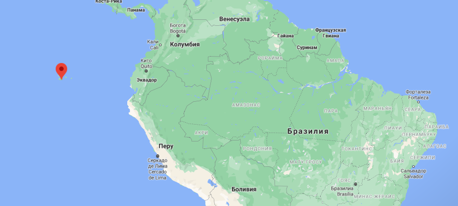 Галапагосские острова на карте