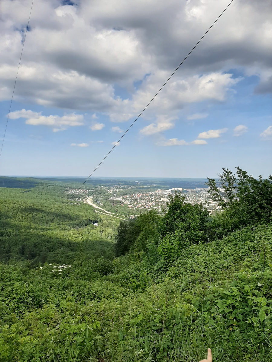 Горячий Ключ с горы. Мой люби