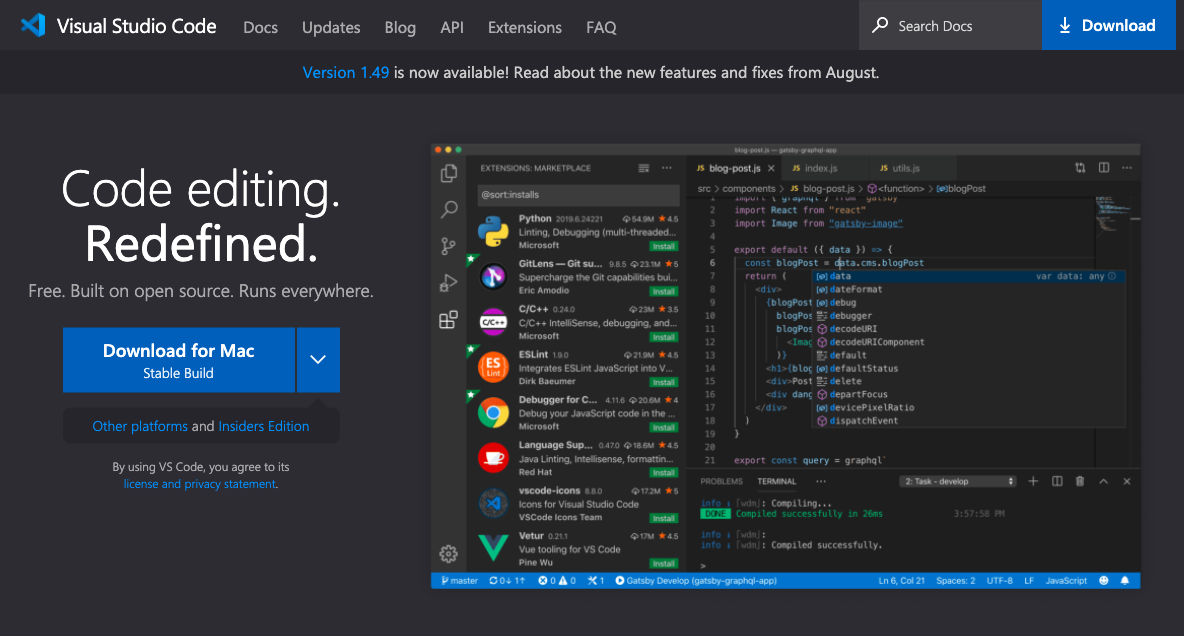 https://code.visualstudio.com/