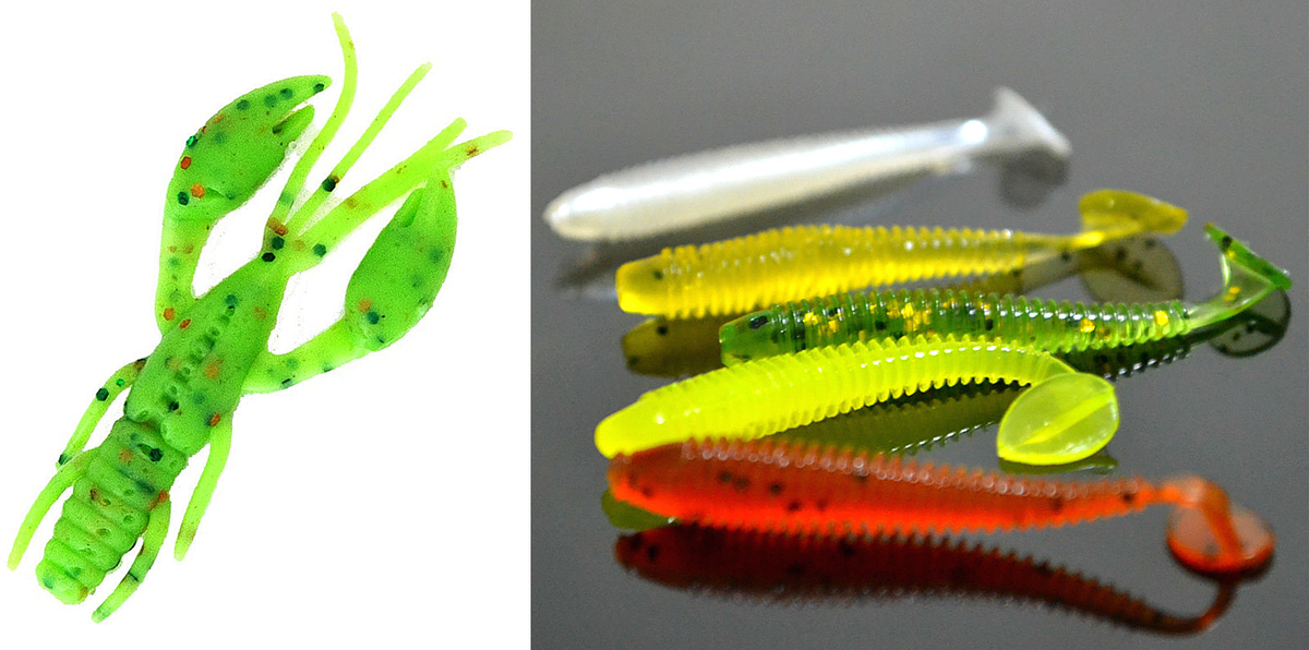  Силиконовые приманки для рыбы