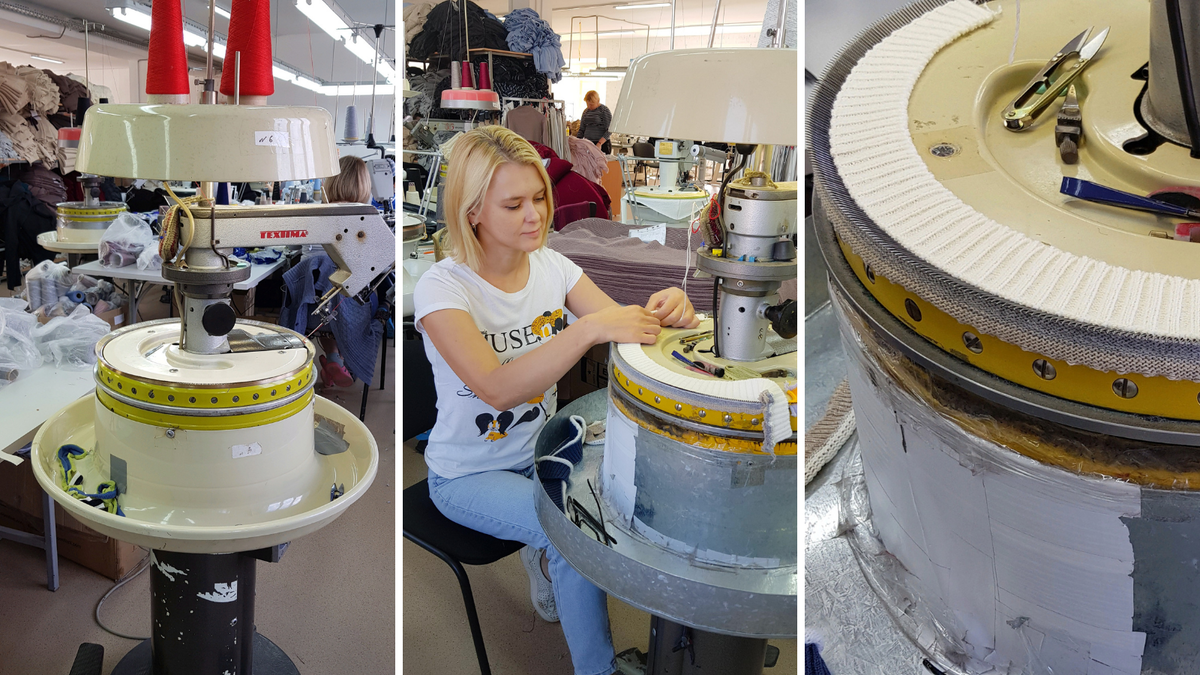 Это я, сижу за кеттельной машиной.