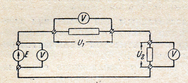 Измерения напряжений в цепи. Добавочные сопротивления