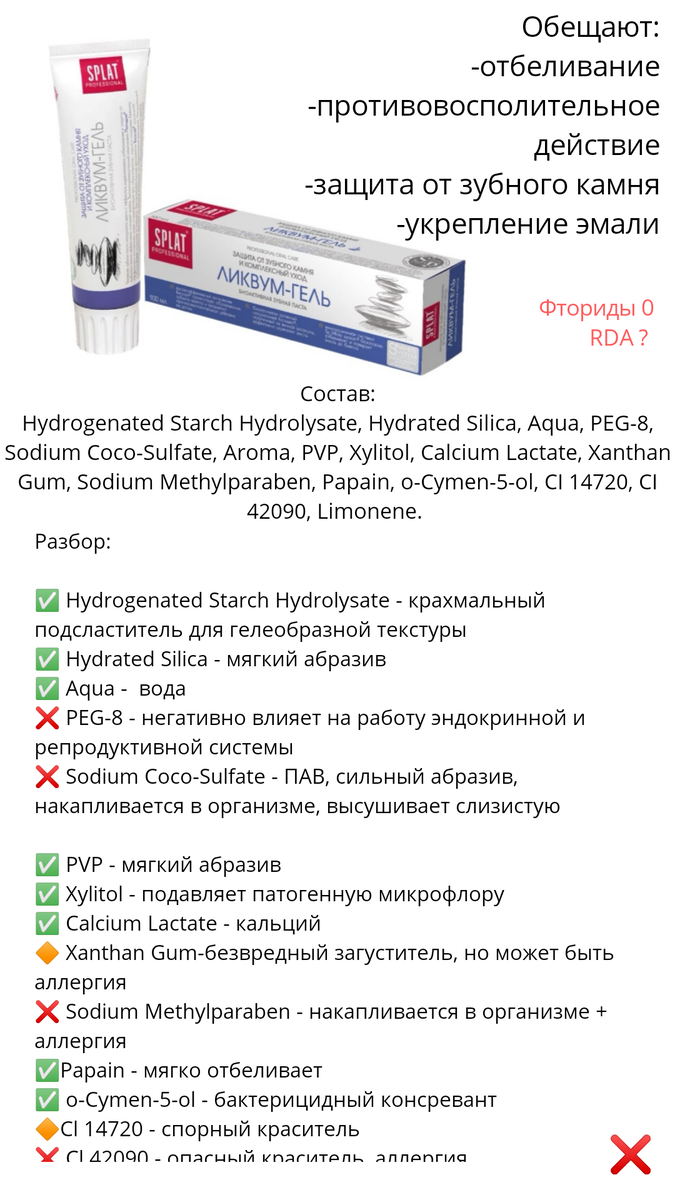 Ликвум гель разбор состава 