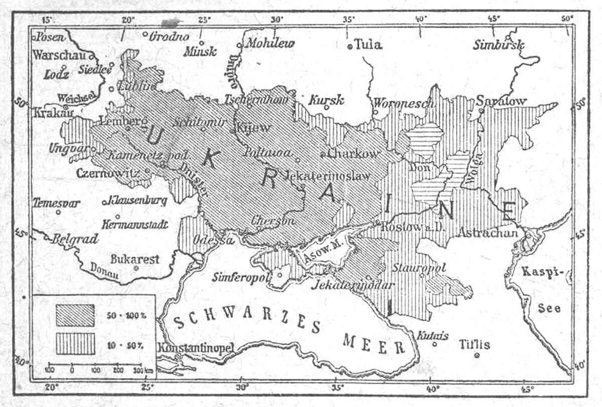 Карта расселения украинцев