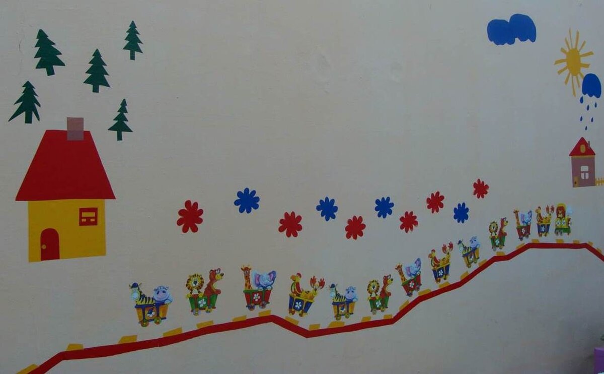 "Весёлый паровоз" (ориентировка на плоскости)