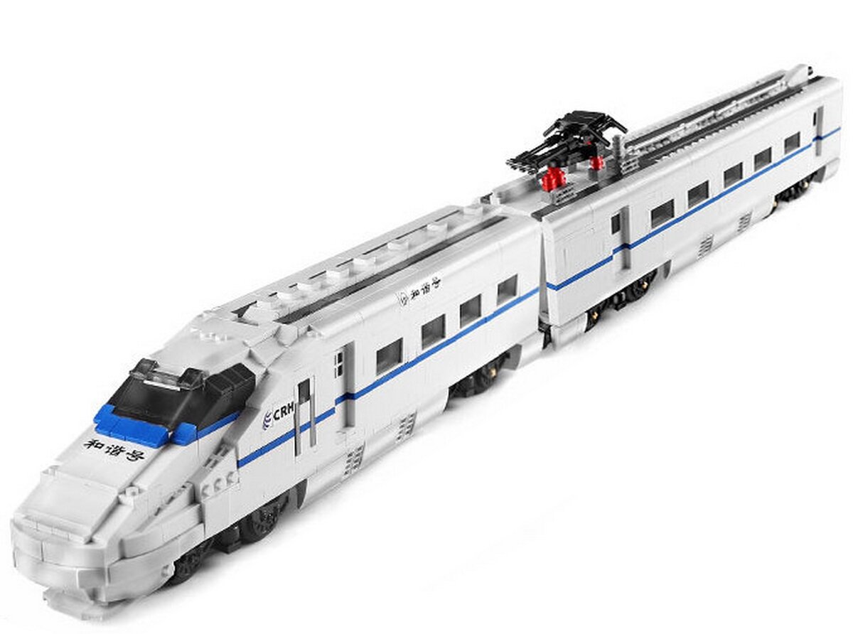 Конструктор Mould King 12002 Высокоскоростной поезд CRH2 с ДУ