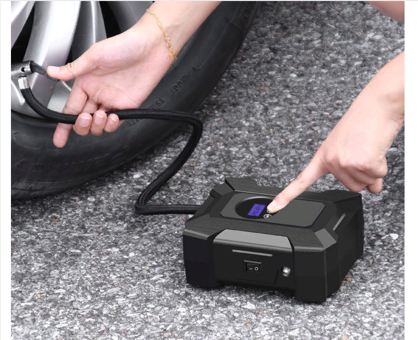 мини насос-компрессор для авто