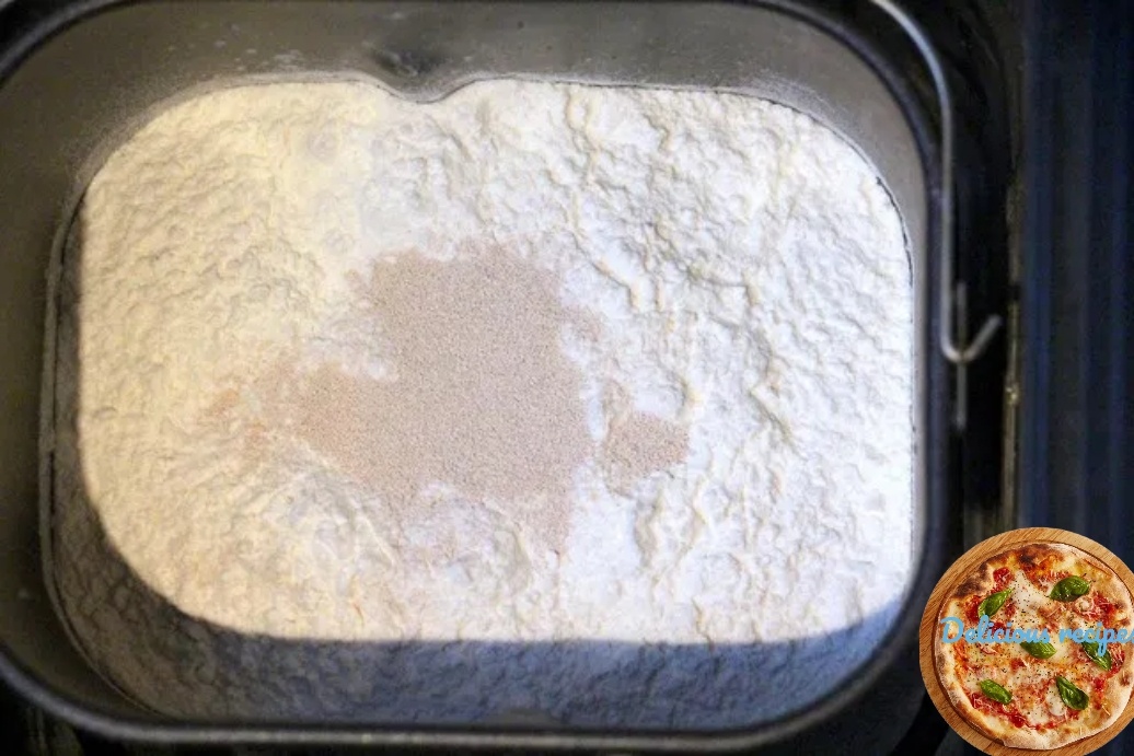 Соединить все ингредиенты теста и поставить в хлебопечку для замеса иподъема на 1,5-2часа