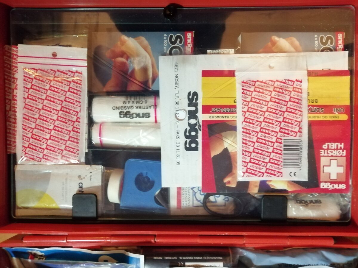 Стандартная норвежская аптечка.