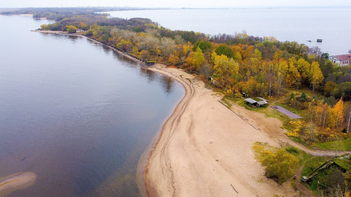 Толбухинская коса, запад острова Котлин, Финский залив