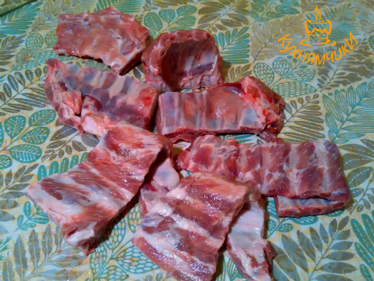 В этом наборе явно преобладают ребрышки. Огромной разницы с теми что по 400 рублей  не вижу.